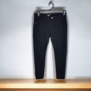 ZLZ Mens Denim Slim Skinny Jeans Black W32